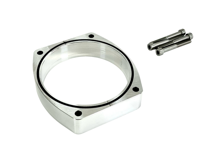 102mm 1" Throttle Body Spacer (LS 4-Bolt Pattern) BARE - Motion Raceworks