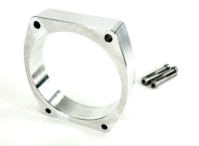 102mm 1" Throttle Body Spacer (LS 4-Bolt Pattern) BARE - Motion Raceworks