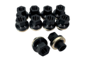 1/2-20 Aluminum Bearing Washer Lug Nut .490" shank (Set of 10) - Motion Raceworks
