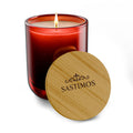 14oz Luxury Aromatherapy Candle - Engraved Bamboo Lid Scented Soy Candle