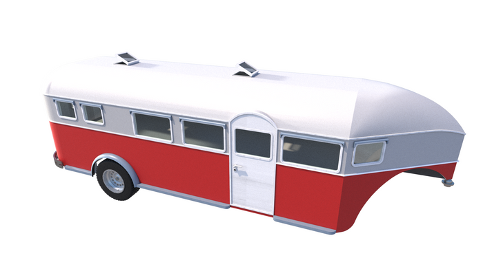 23' Gooseneck Camper Fifth Wheel Trailers DIY Plans Camping RV Caravan 5th Wheel Build Your Own