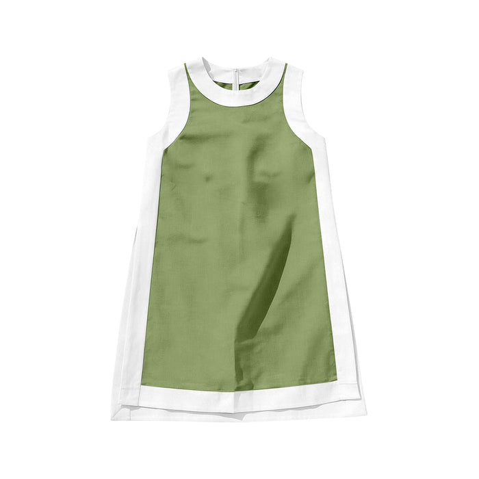 3.23 GSD3989 Baby Girls Green Sleeveless Active Dress Preorder