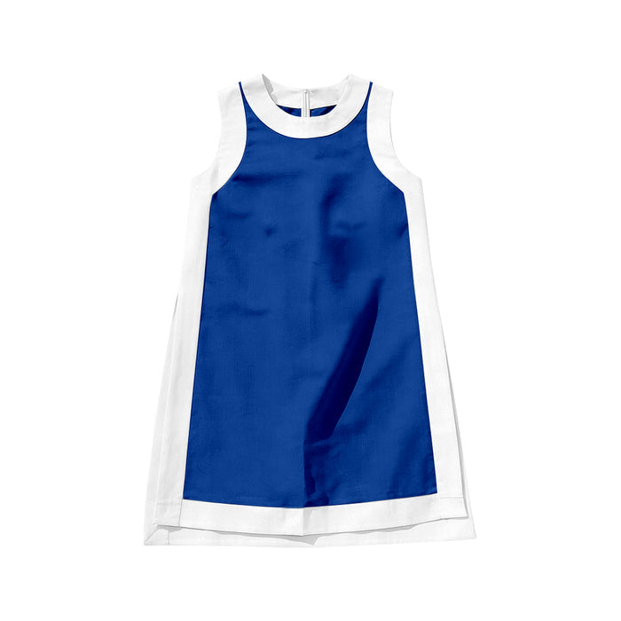 3.23 GSD3990 Baby Girls Blue Sleeveless Active Dress Preorder