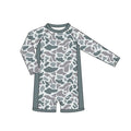 3.23  S0768 Grey Camo Long Sleeve One-piece Swimsuit Preorder