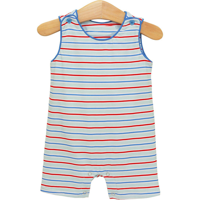 3.23 SR4148 Baby Boys Striped Sleeveless Romper Preorder