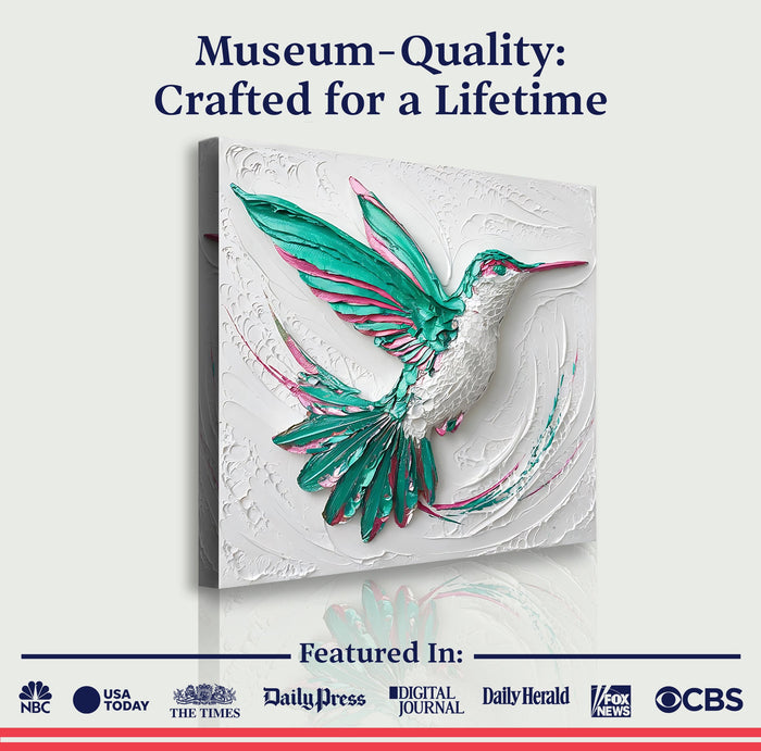 3D Hummingbird Wall Art