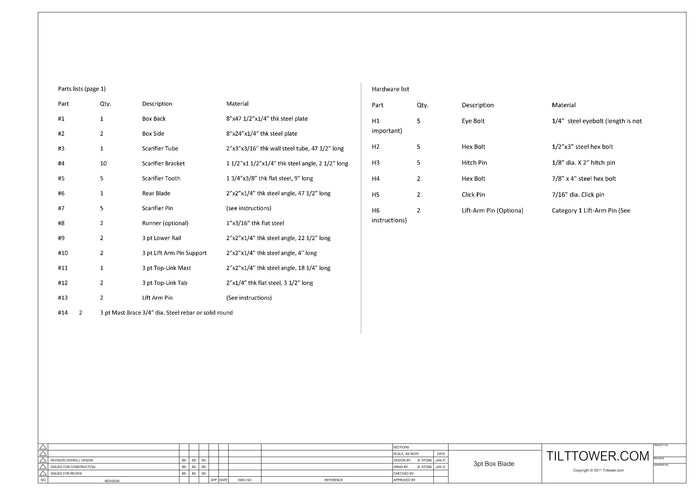 DIY Box Blade Scraper
