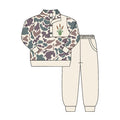 4.15 BLP1422 Preorder Cattail Camo Pullover Top Pockets Pants Boys Clothes Set