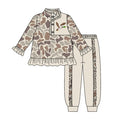 4.15 GLP3306 Preorder Duck Camo Pullover Top Pockets Pants Girls Clothes Set