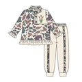 4.15 GLP3308 Preorder Cattail Camo Pullover Top Ruffle Pants Girls Clothes Set
