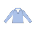 4.15  Kids Girls  Blue Active Long Sleeve Pullover Top Preorder
