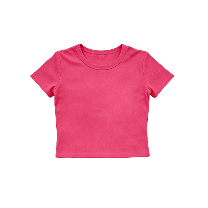 4.15  Kids Girls Hot Pink Active Short Sleeve Top Preorder