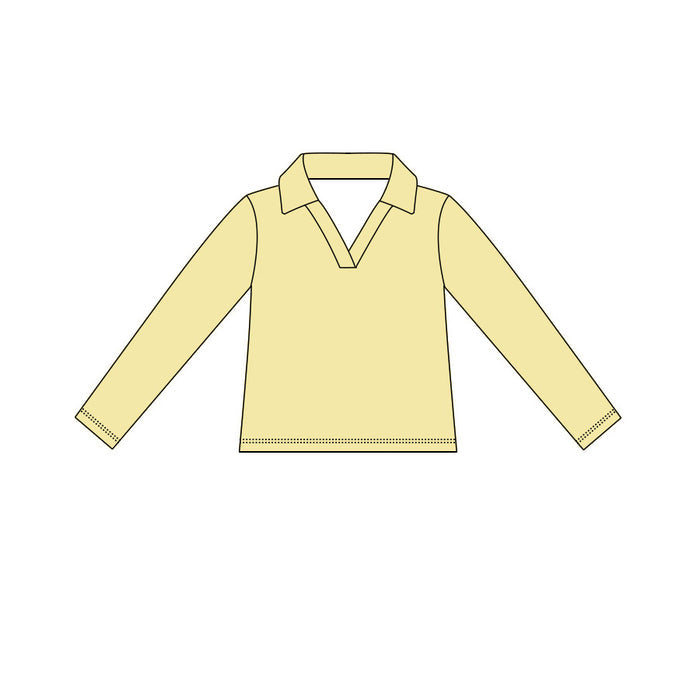 4.15  Kids Girls Yellow Active Long Sleeve Pullover Top Preorder