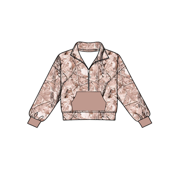 4.18 Pink Camo Girl Long Sleeve Pullover Preorder