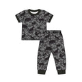 4.18 Toddler Boys Grey Camo Outfit Hunting Animal Short Sleeve Top with Pants Pajama Set Preorder