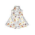 4.22 GSD4118 Preorder Magic Harr* Girls Strap Ruffle Yoga Dress