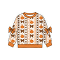 4.22 GT1656 Preorder Pumpkin Bows Girls Fall Tee Shirts Top