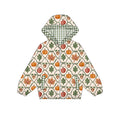 4.22 GT1664 Preorder Pumpkin Bows Girls Full Zipper Hoodie Jacket Top