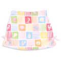 4.29 Girls Coastal Print Skort - Seaside Shell & Crab A-Line Skirt Preorder