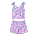 4.29 GSSO3788 Shell Pink Blue Vest Top Scallop Shorts Baby Girls Summer Clothes Set Preorder