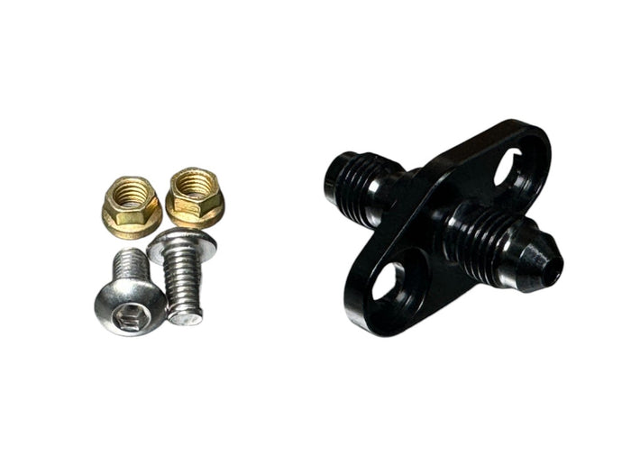 4AN Bulkhead Flanged Pass Thru Fitting by Motion Raceworks 34-30404 - Motion Raceworks