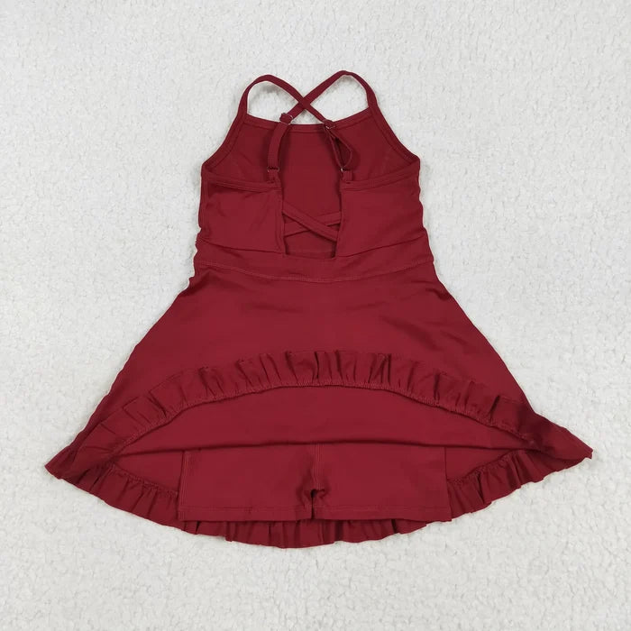 5 Colors Sibling Baby Girls Athletic Active Knee Length Dress
