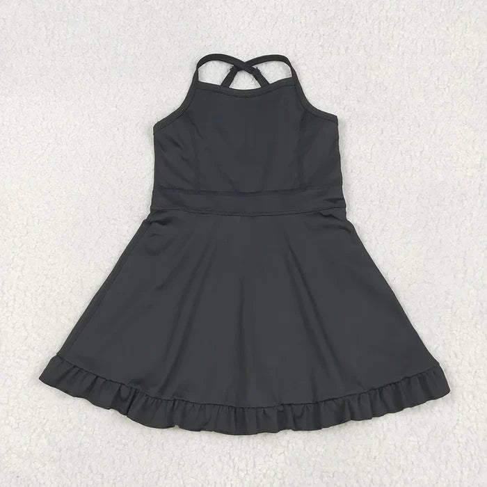 5 Colors Sibling Baby Girls Athletic Active Knee Length Dress