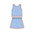 5.6 GSD4185 Light Blue/Pink Baby Girls Sports Clothes Set Preorder