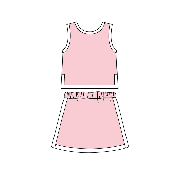 5.6 GSD4186 Pink/White Baby Girls Sports Clothes Set Preorder
