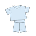 5.6 GSSO3796 Light Blue Baby Girls Summer Clothes Set Preorder