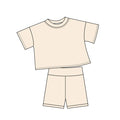 5.6 GSSO3797 Beige Baby Girls Summer Clothes Set Preorder