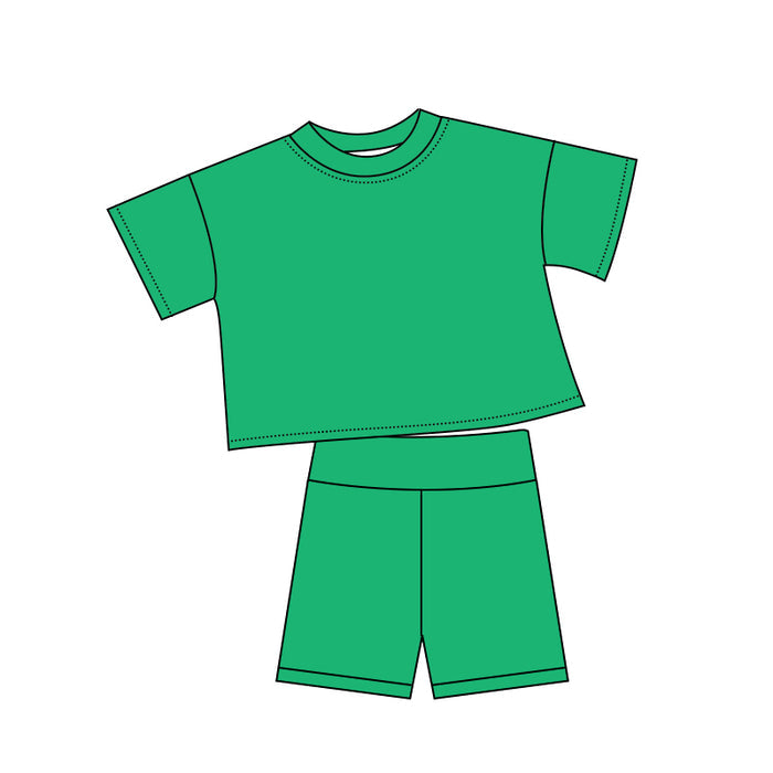 5.6 GSSO3805 Green Baby Girls Summer Clothes Set Preorder