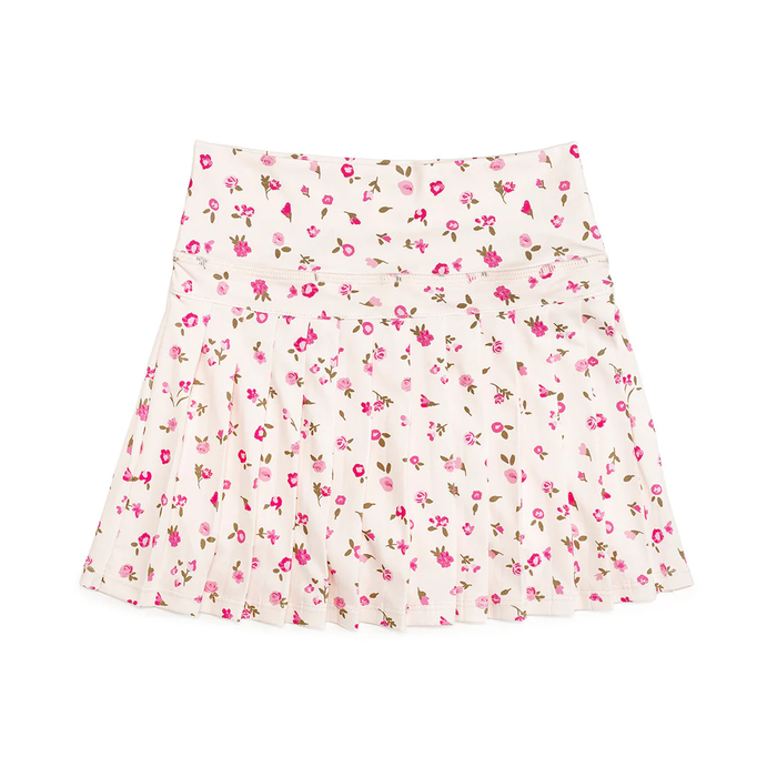 5.9 GLK0308 Preorder Small Flowers Pink Girls Bottom Yoga Skirts