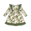 6.26 Preorder Kids Deer Green Camo Long Sleeve Dress