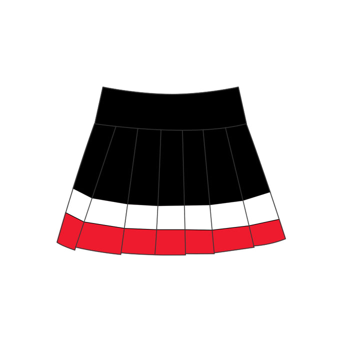 6.29 Preorder GLK0320 Kids Girls Black White Red Active Skirt