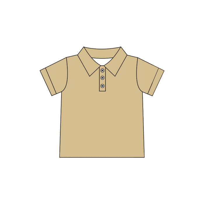 6.29 Preorder GT1726 Kids Girls   khaki Active Polo Shirt Top