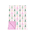 7.15 BL0259 Preorder Tree Bows Baby Girls Christmas Blanket
