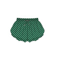 7.24 SS0974 Preorder Green Dots Print Woman Bottom Yoga Flutter Shorts