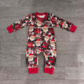 7.25 Preorder Baby Boys Christmas Santa Long Sleeve Romper