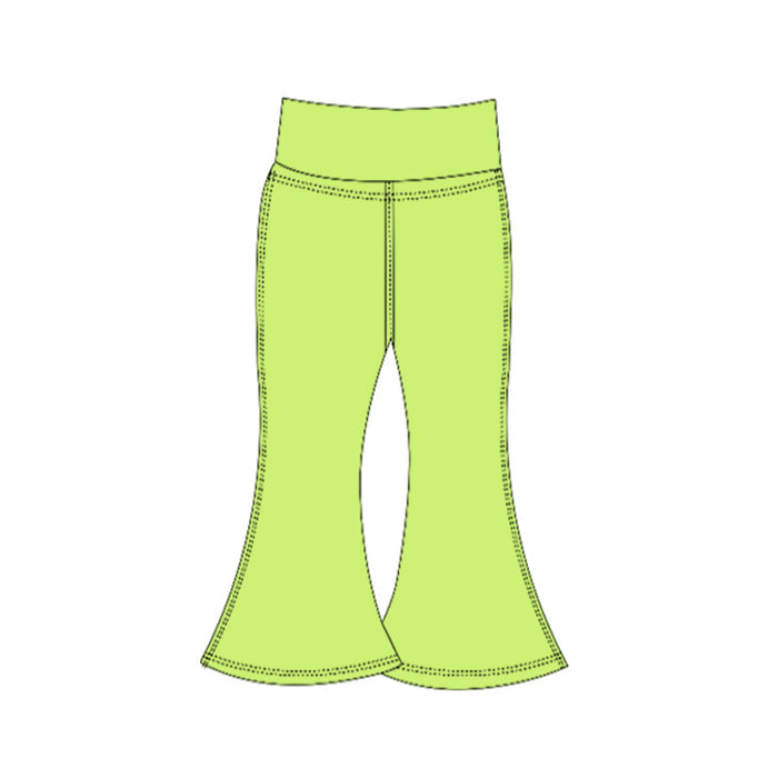 7.29  Preorder  Kids Green  Active Bell Bottom Pants