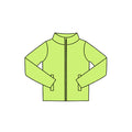 7.29  Preorder  Kids Green Long Sleeve Zipprt Active Pullover Top