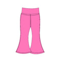7.29  Preorder  Kids Hot Pink Active Bell Bottom Pants