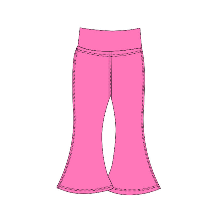 7.29  Preorder  Kids Hot Pink Active Bell Bottom Pants