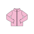 7.29  Preorder  Kids Pink Long Sleeve Zipprt Active Pullover Top