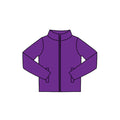 7.29  Preorder  Kids Purple Long Sleeve Zipprt Active Pullover Top