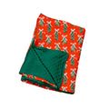 7.30  Preorder Christmas Tree Snowman Print Baby Girls Red Blanket