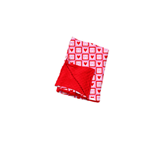 7.30  Preorder Valentine's Day Heart Baby Girls Red Blanket