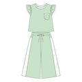 7.30 Preortder Adult size Women Green Polka Dot Top with Wild Pants Outfit