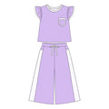 7.30 Preortder Adult size Women Purple Polka Dot Top with Wild Pants Outfit