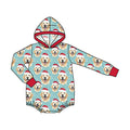 7.31 LR3208 Preorder Dog Blue Baby Boys Christmas Hoodie Romper